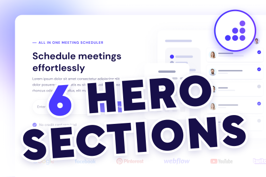 Six Hero Section Designs