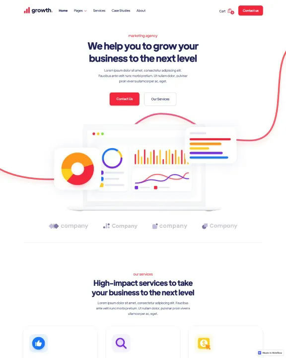 Marketing Company Webflow Template