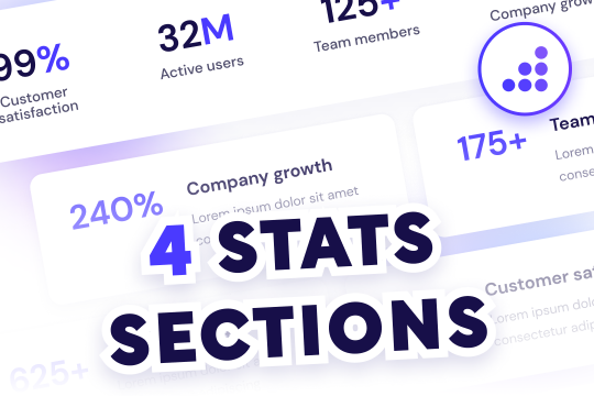 Four Stats Sections