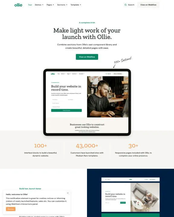 Small Technology Webflow Template
