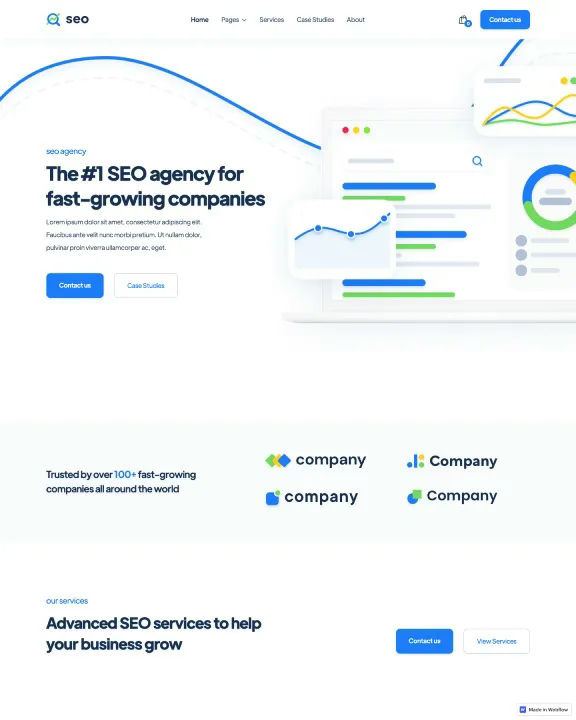 SEO Company Webflow Template